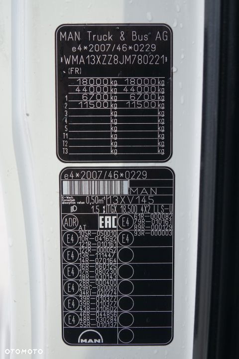 MAN TGX 18.500 4X2 LLS-U / XLX / MEGA / AUTOMAT / RETARDER / 2 ZBIORNIKI / LODÓWKA  / EURO 6 - 30