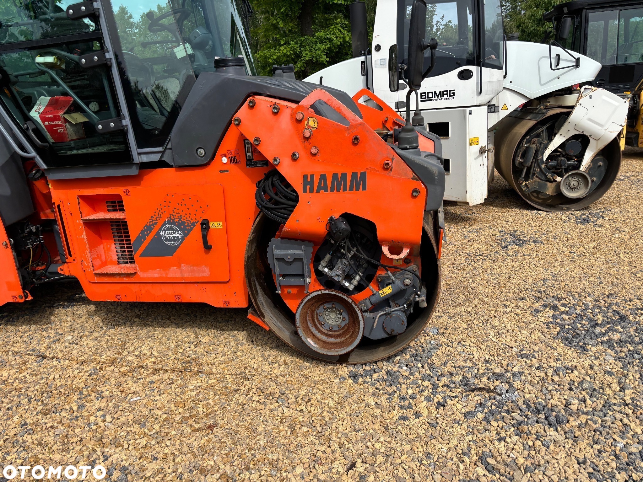 Hamm Hamm HD+80i 2016R WAGA 10TON , STAL STAL B. DZIELONE,siewnik, kierownica,obcinarka - 5
