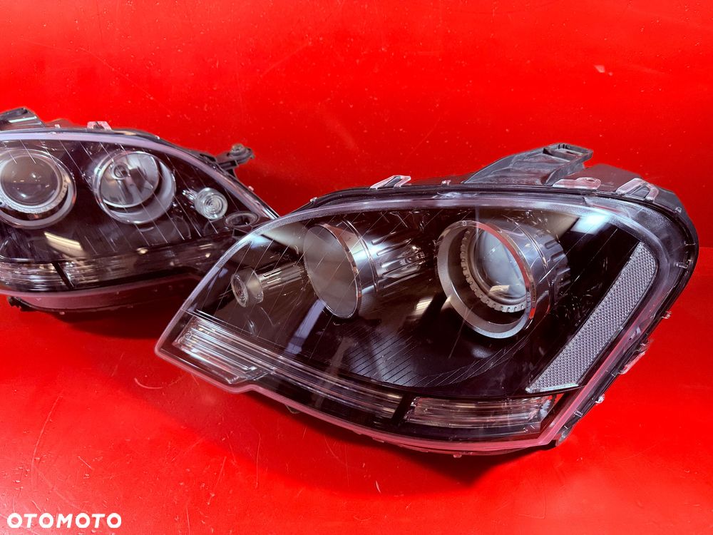 LAMPY MERCEDES ML W164 A164 LIFT AMG BI XENON CZARNE BDB - 8