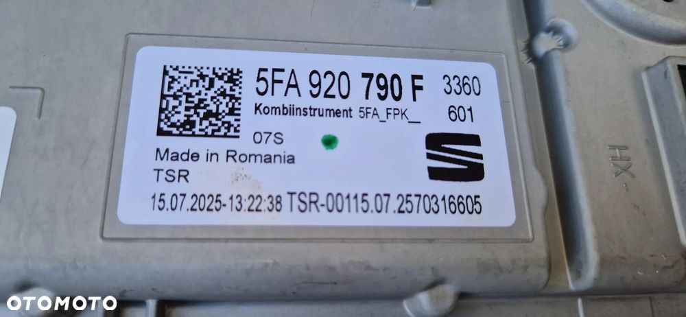 SEAT LEON IV LICZNIK WIRTUALNY ZEGARY 5FA920790F - 7