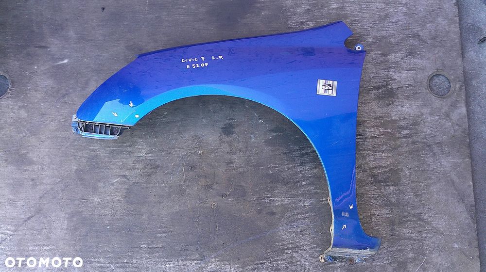 HONDA CIVIC VII 3D SPORT BŁOTNIK LEWY - 1