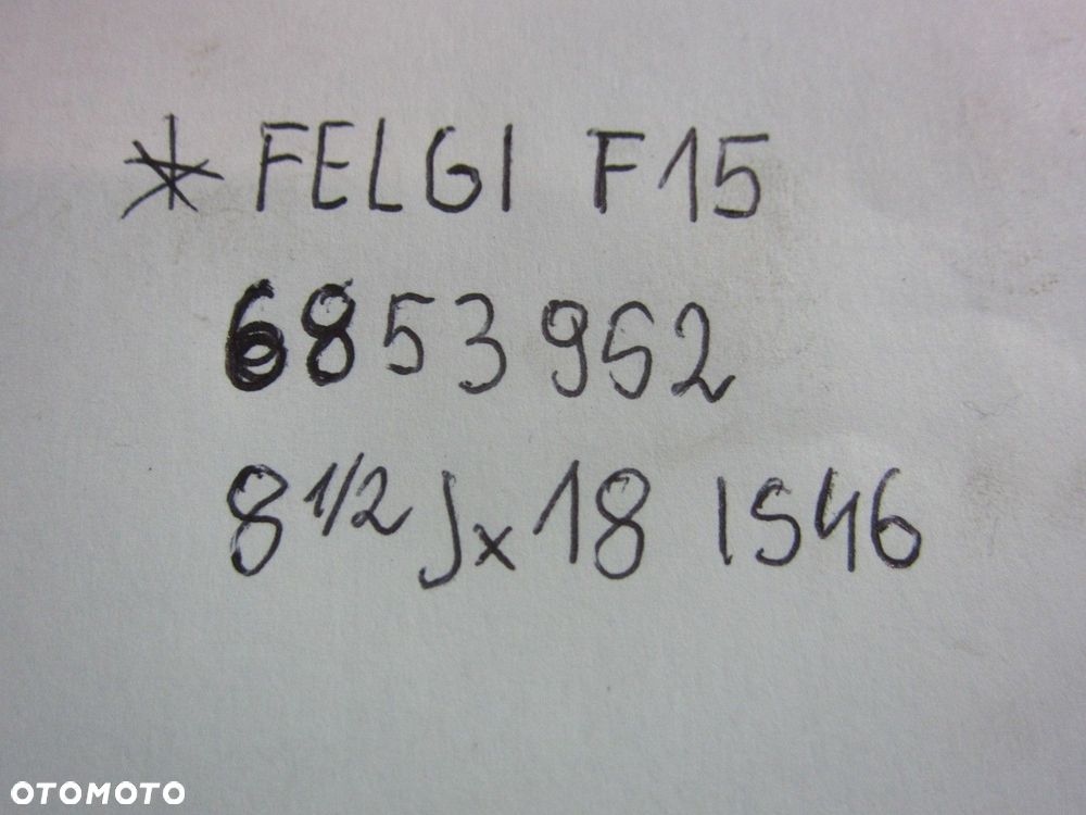 BMW X5 F15 FELGI ALUMINIOWE 8.5JX18 ET46 ORYGINAŁ 36116853952 - 15