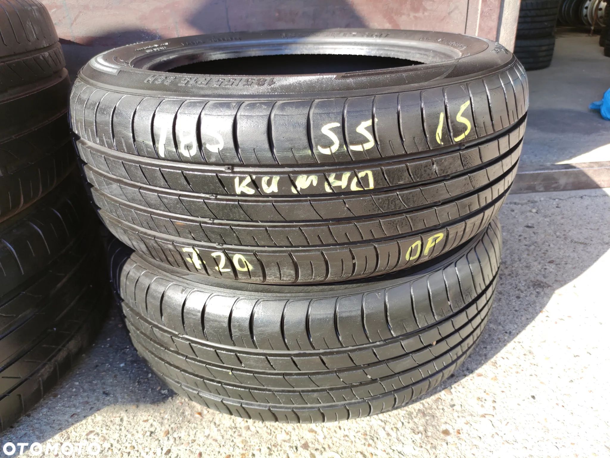 185/55R15 Opony Letnie Lato Kumho ecowing ES01 FULDA EcoControl HP Legnica ALU-RAD J.NOWE jak 195/50 7mm - 1