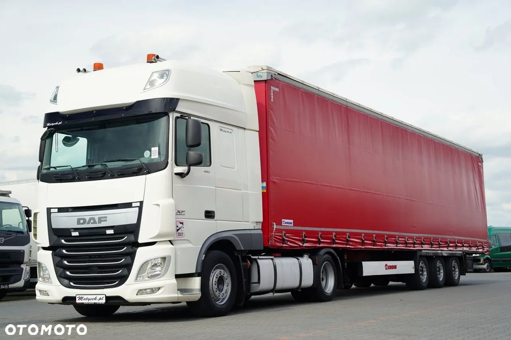 DAF XF 460 / ZESTAW / LOWDECK / SSC / + KRONE / FIRANKA / MEGA / OŚ PODNOSZONA / DACH PODNOSZONY / SAF - 5