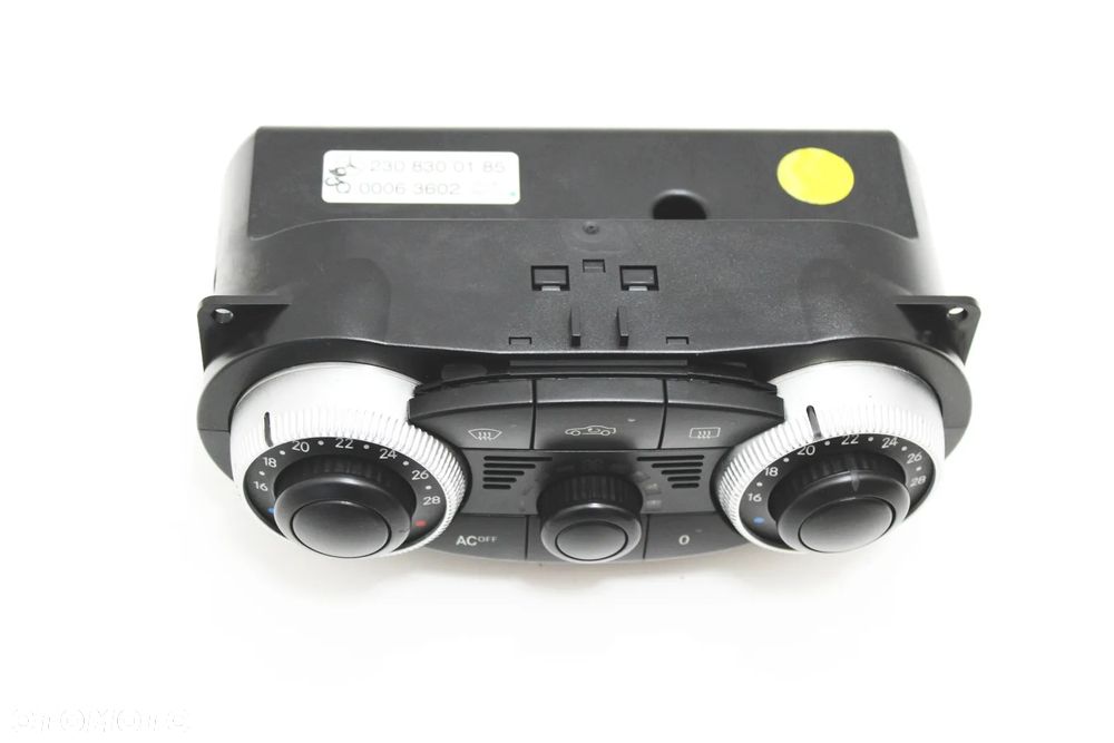 Panel sterownik klimatyzacji OE Mercedes SL R230 W230 A2308300185 Europa - 6