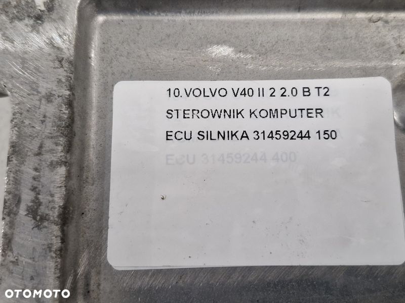 VOLVO V40 II 2 2.0 B T2 STEROWNIK KOMPUTER ECU SILNIKA 31459244 - 6