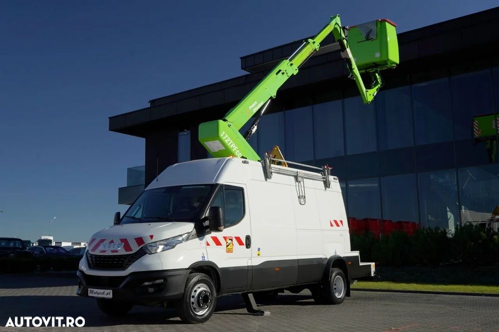 Iveco DAILY 70-180 / BRAȚ AERIAN - 16 m / TABLĂ METALICĂ + BRAȚ AERIAN ELEVATOR / 200 kg - 1