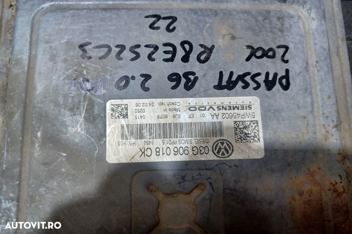 Calculator motor ECU 03G906018CK 5WP45602AA - 2.0 TDI 03G906018CK 5WP - 3