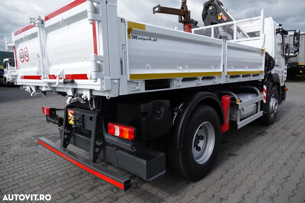 Mercedes-Benz ATEGO 1627 / 4X2 / BASCULĂ 3 LATERALE + HDS HIAB 099 BS-2 / PILOT / ROTATOR / FURCĂ / ANVELOPE 100% / IMPORTAT - 17