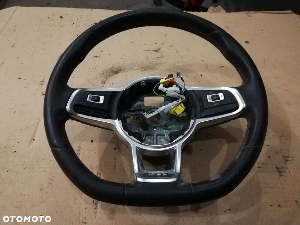 KIEROWNICA VW POLO GTI SKÓRA MULTIFUNKCJA ŁOPATKI - 1