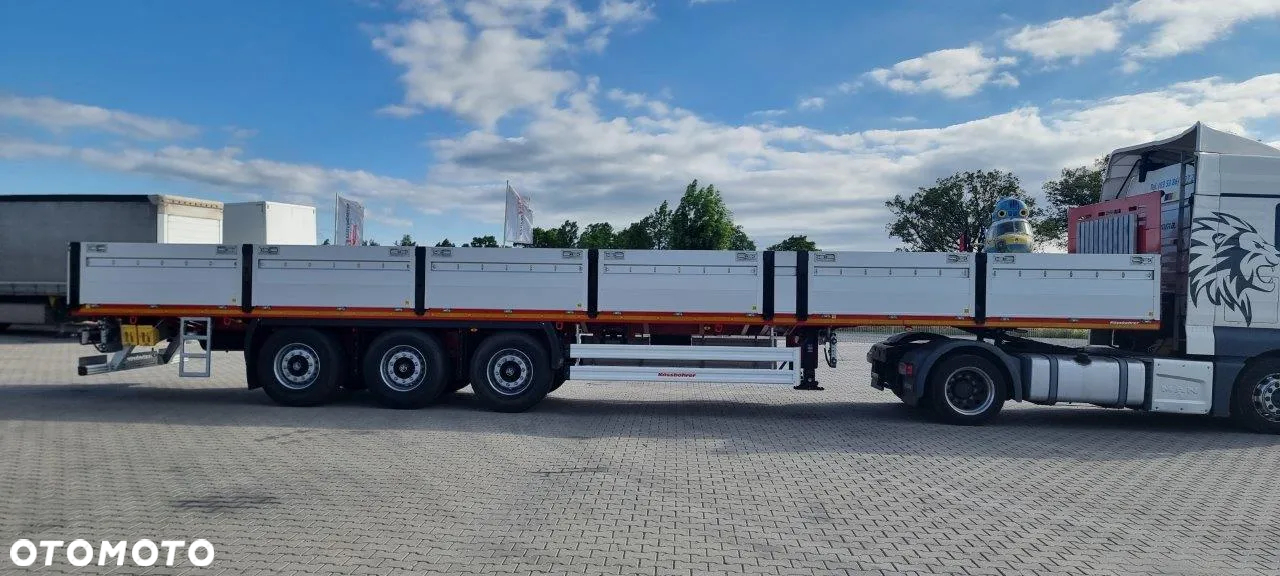 Kassbohrer Kaessbohrer naczepa platforma rozciągana, burty aluminiowe - 2