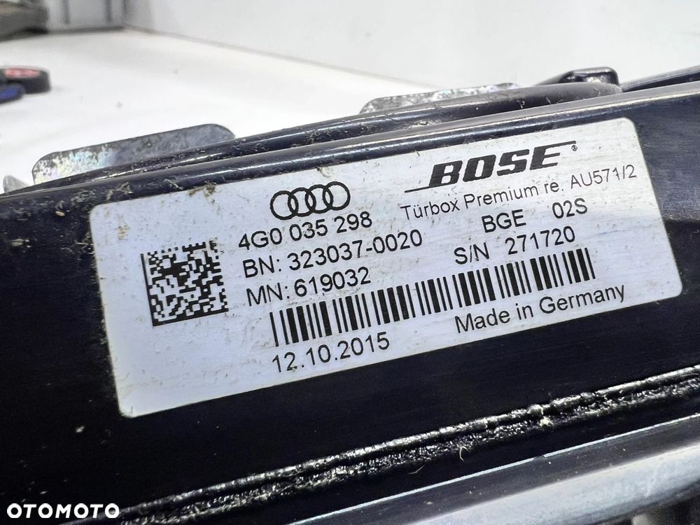 OBUDOWA TUBY TUBA BOSE AUDI A6 C7 4G0035298 - 7