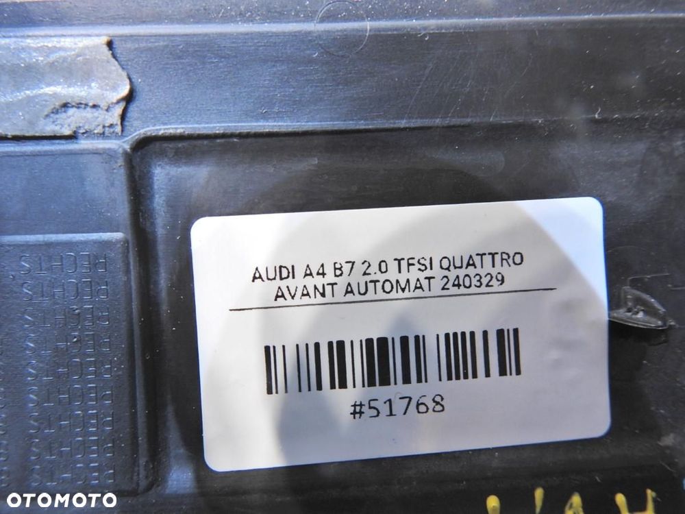 LISTWA NAKŁADKA PROGU PRAWY TYŁ AUDI A4 B7 AVANT 8E0853376A 8E0853376D - 4