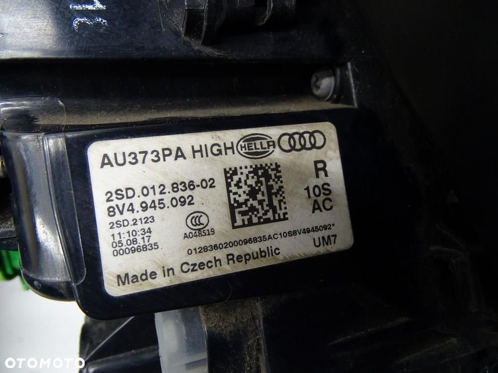 LAMPA PRAWY TYŁ TYLNA W BŁOTNIK MATRIX LED 8V4945092 AUDI A3 8V LIFT 5D SB - 12