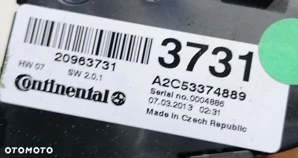 OPEL ZAFIRA C 12-19r - PANEL KLIMATYZACJI 20963731 - 2
