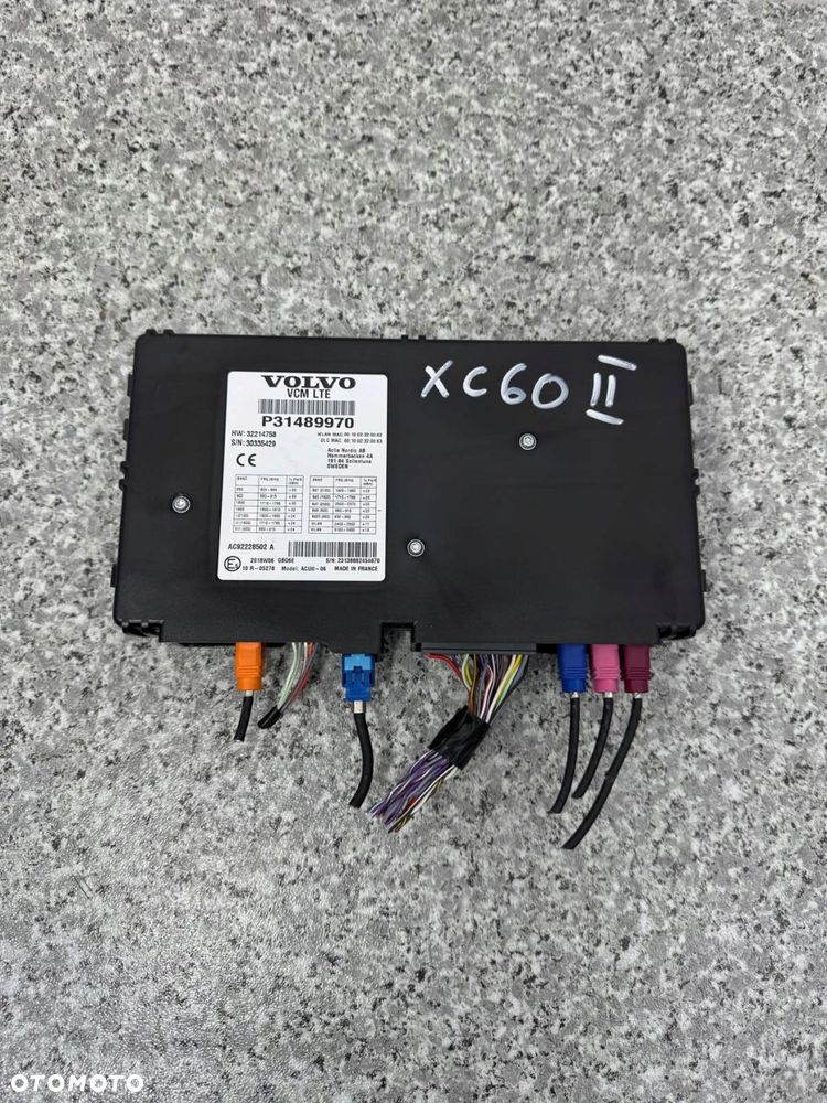 moduł sterownik vcm lte xc60 ii 2017-2024 31489970 - 1
