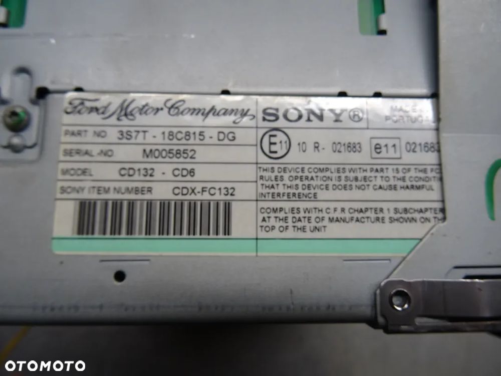 FORD MONDEO MK3 LIFT 03-05 RADIO RADIOODTWARZACZ - 7