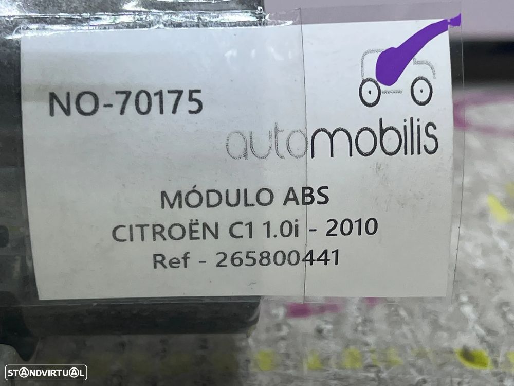 Módulo ABS CITROËN C1 (PM_, PN_) 1.0 Ref. 265800441 - NO. 70175 - 5