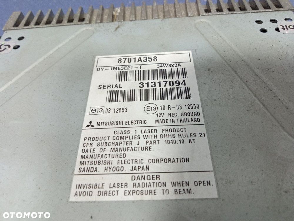 MITSUBISHI SPACE STAR II 12- RADIO CD FABRYCZNE OEM 8701A358 - 9