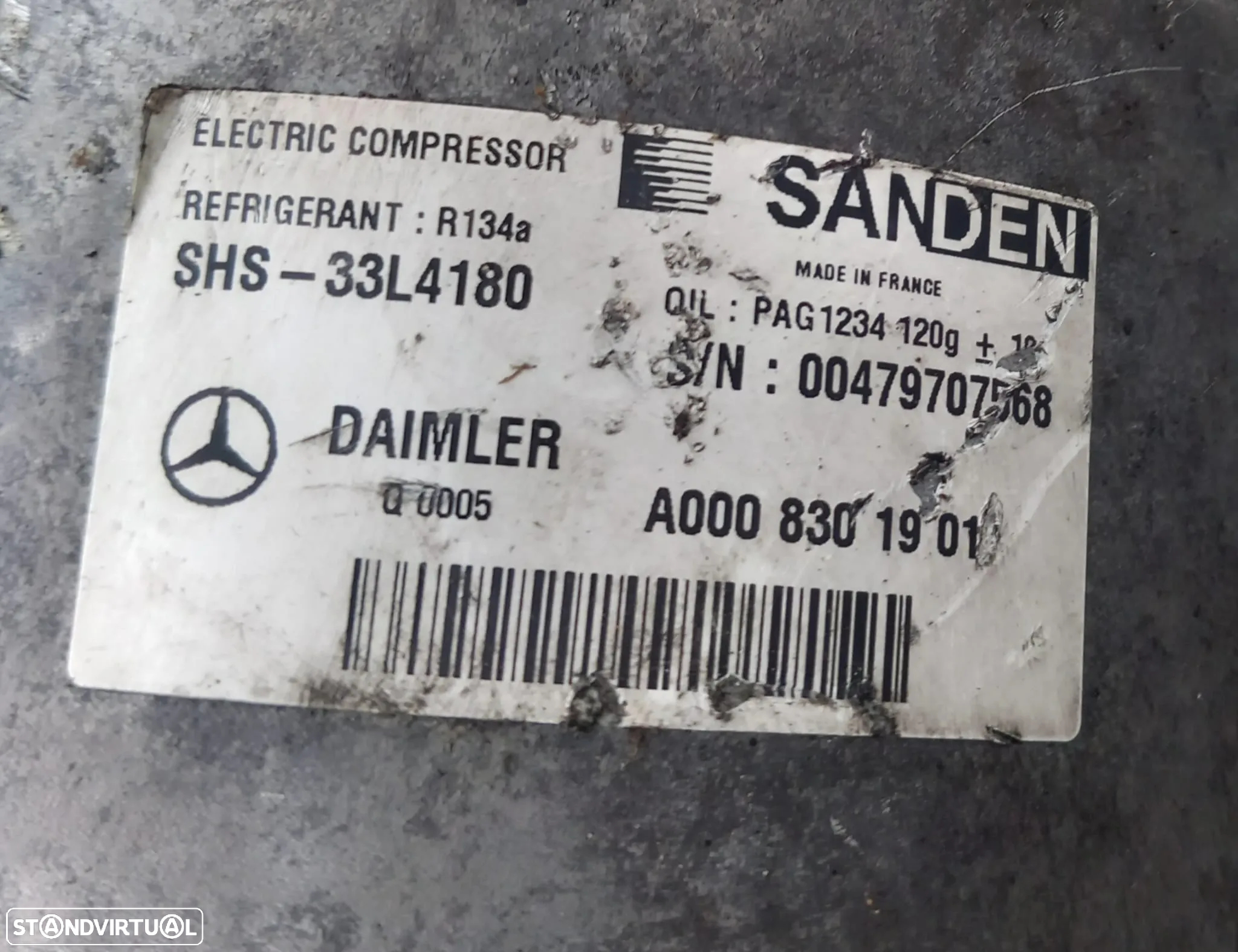 Compressor Ar Condicionado Mercedes W205 C220 CDI Ref: A0008301901/651921 - 5