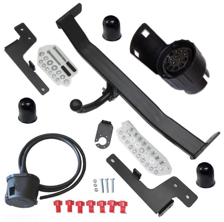 HAK HOLOWNICZY + WIĄZKA + GNIAZDO 7PIN RENAULT LAGUNA 2 II HATCHBACK + HTB + KOMBI + 5D od2001 - 1