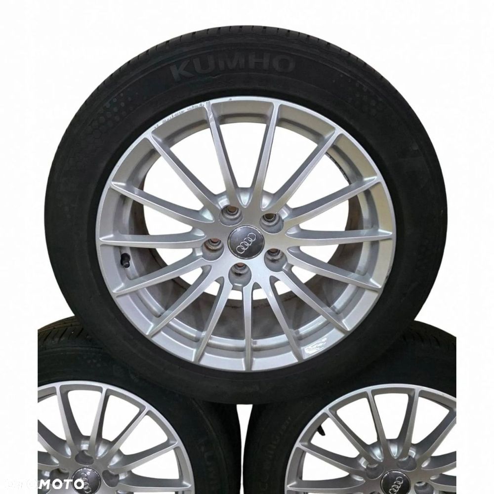 KOMPLET KÓŁ FELG ALUMINIOWYCH + ŚRUBY AUDI A4 A5 A6 225/50R17 8W0601025AE - 2