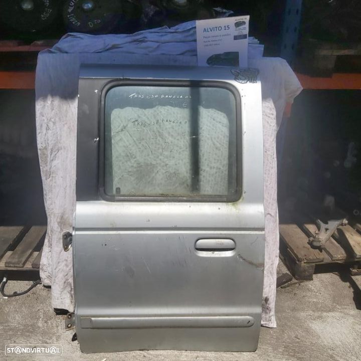 Porta tras esquerda Ford Ranger 2002 cinzento - 1