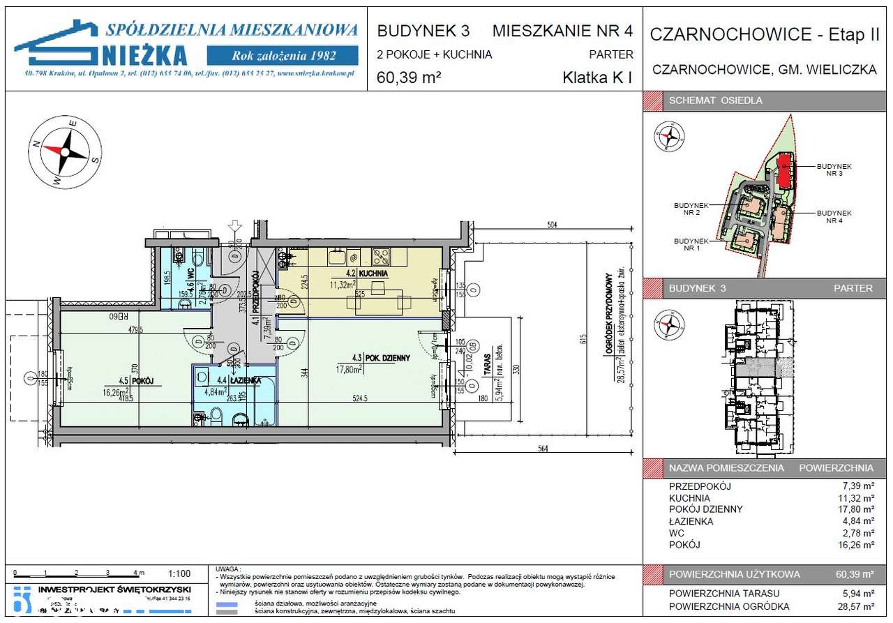 Złocień II - Czarnochowice, etap II, budynki nr 1, 2, 3 i 4.