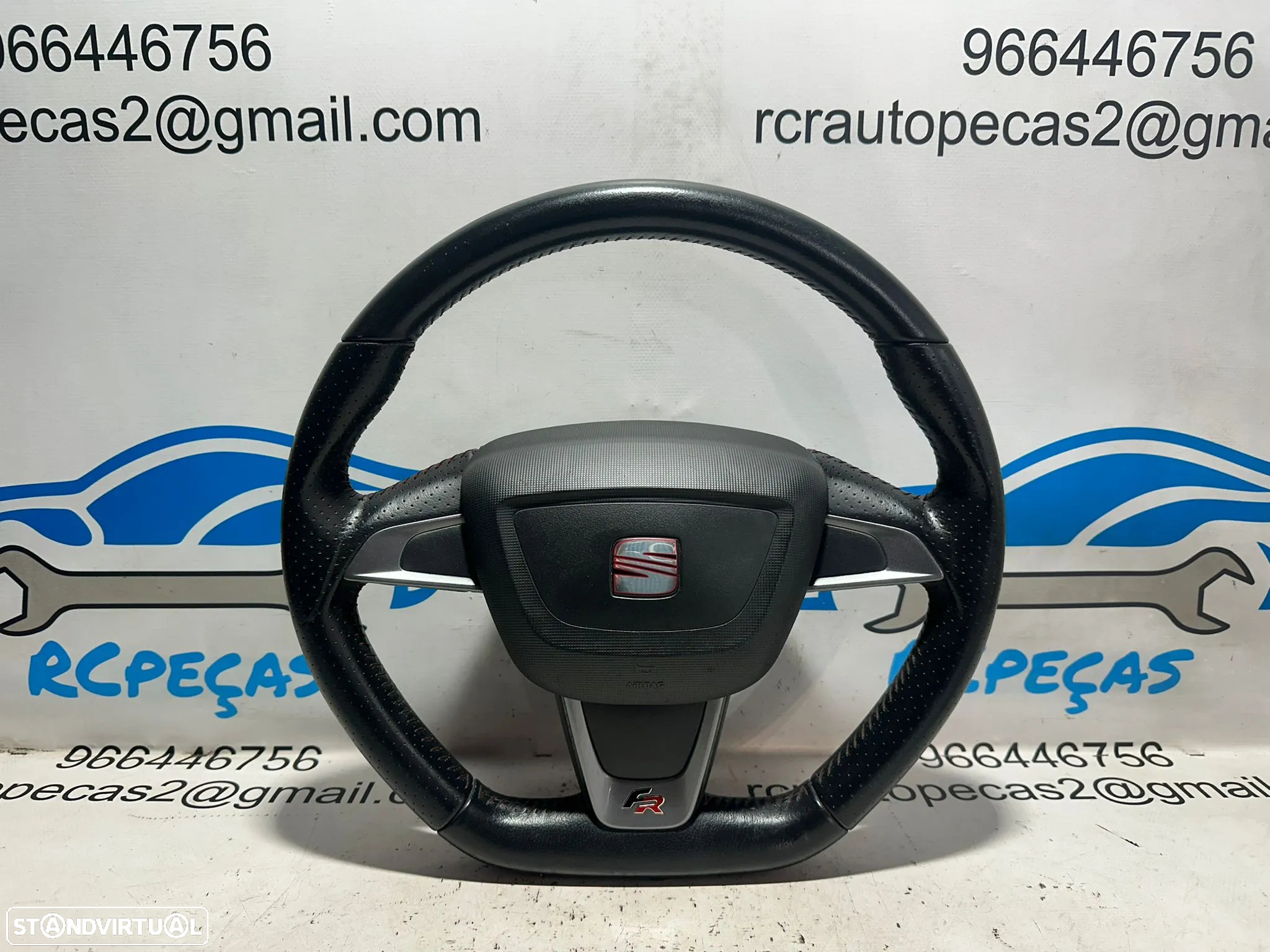 .Volante Airbag Pele Perfurada Seat Ibiza 6J FR MK5 2008 - 2017 - 2