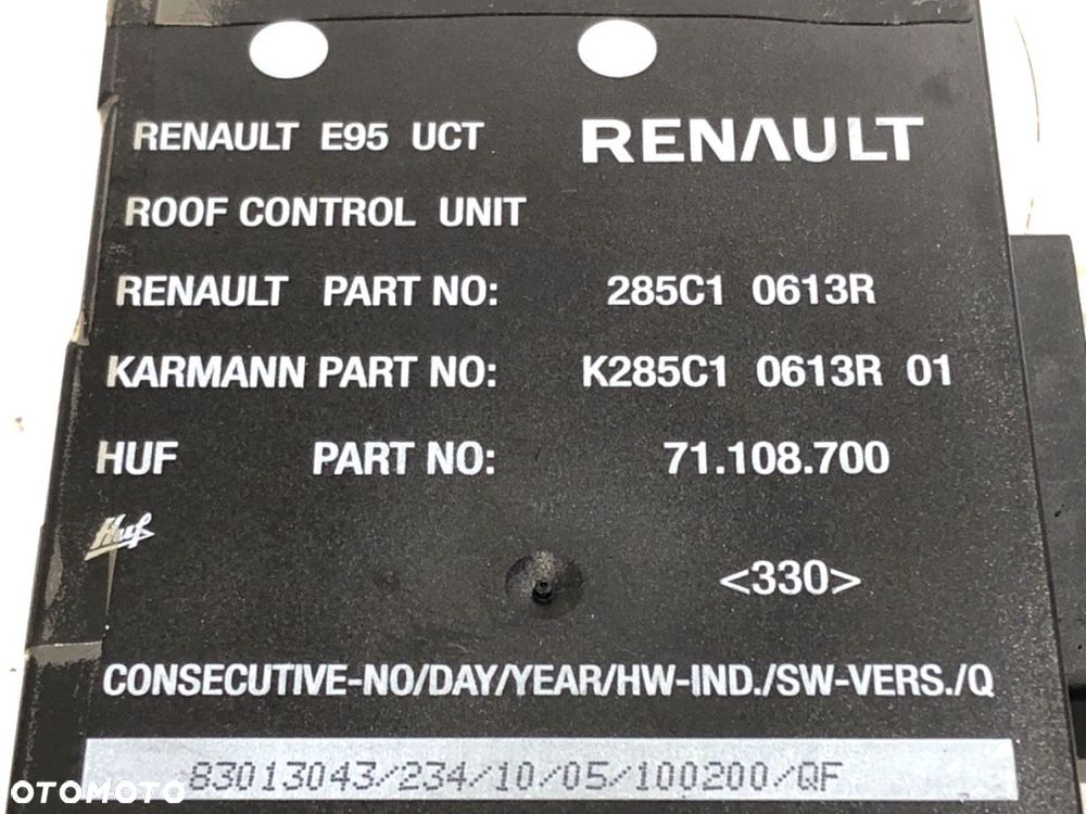 MODUŁ DACHU  RENAULT MEGANE CC (EZ0/1_) 2010 - 2022 1.4 TCe (EZ0F, EZ1V) 96 kW [131 KM] benzyna - 4