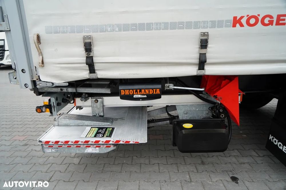 Kögel CORTINĂ / ELEVATOR DE ÎNCĂRCARE DHOLLANDIA / STANDARD / COȘ PENTRU PALEȚI / AXĂ DE RIDICARE / - 13