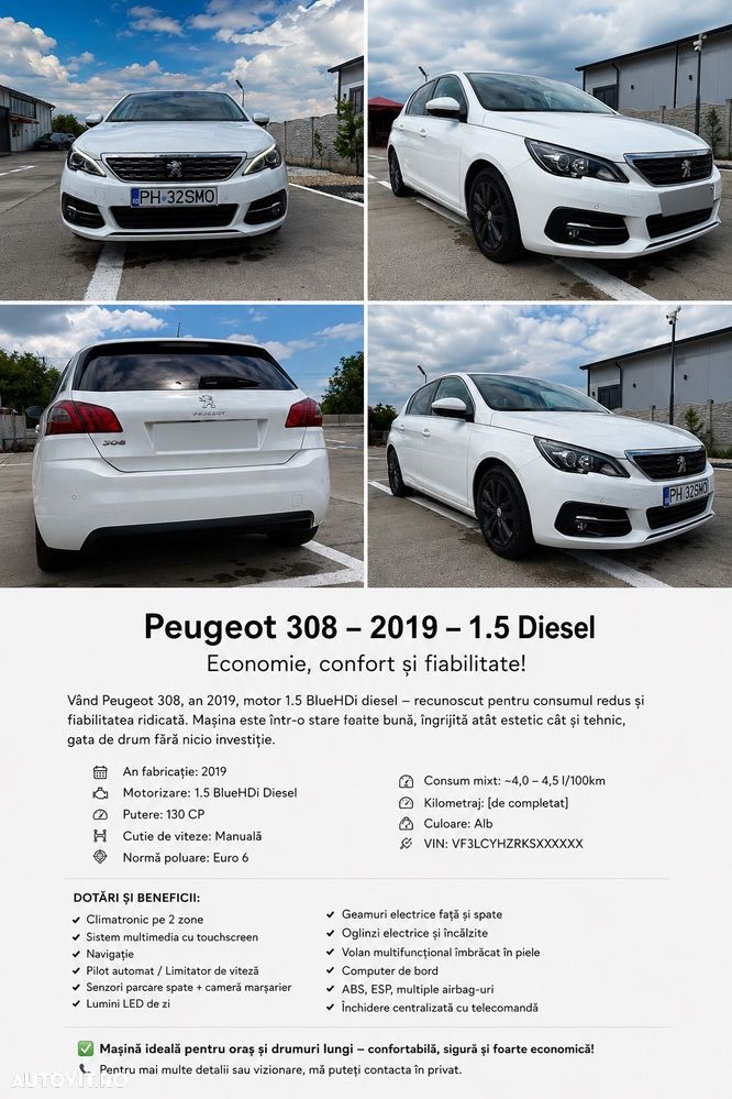 PEUGEOT 308 2019 — imagine 13