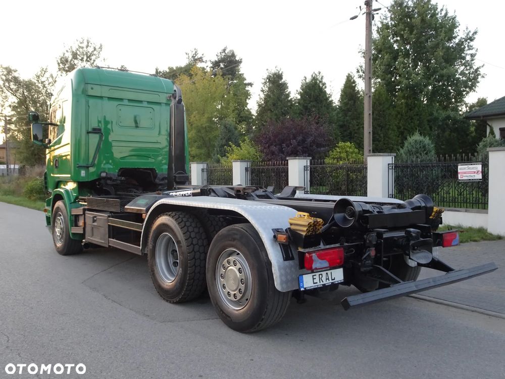 Scania R480 hakowiec Meiller z Niemiec os skretna podnoszona - 5