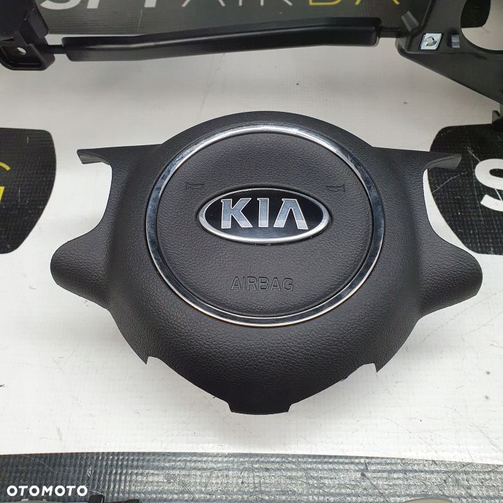 KIA CARENS IV 4 DESKA ROZDZIELCZA KONSOLA KOKPIT PULPIT PODUSZKI AIRBAG AIR BAG PASY KIT SET - 6