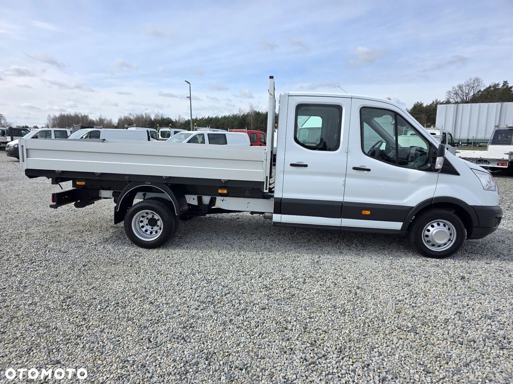 Ford TRANSIT 2,0 TDCI 170 KONNY WYWROTKA 3 STRONNA DOKA BRYGADÓWKA 7 OSOBOWA KLIMA WEBASTO LEDY 150T/KM PRZEBIEGU BLIŻNIAKI DO 3,5T WYWROT GWARANCJA - 7
