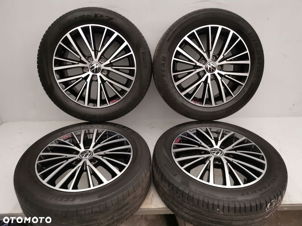 VOLKSWAGEN TOURAN VW KOLA FELGI ALUFELGI OPONY LATO 215/55R17 - 1
