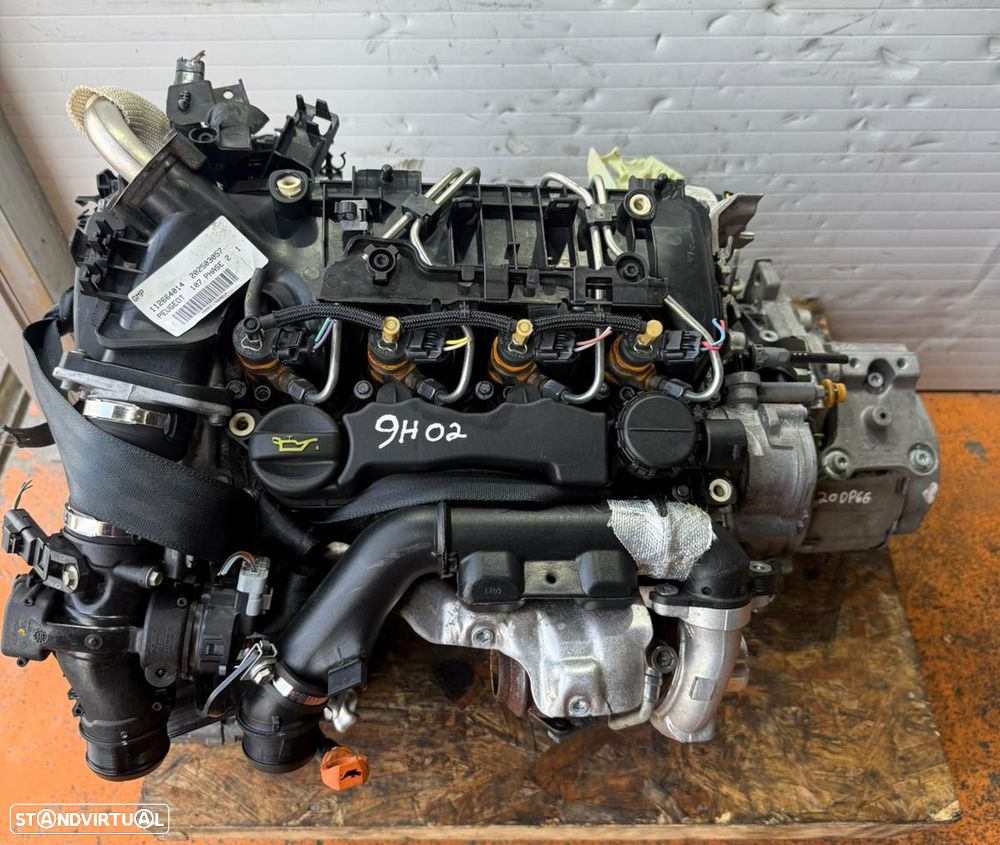 Motor Peugeot 207/307/407/Partner/Citroen C4/Berlingo 1.6 Hdi 16v Ref: 9H02 - 1