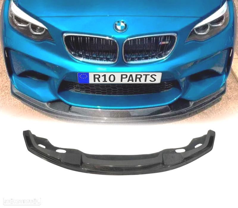 SPOILER LIP FRONTAL BMW F87 14- LOOK M2 CARBONO - 1