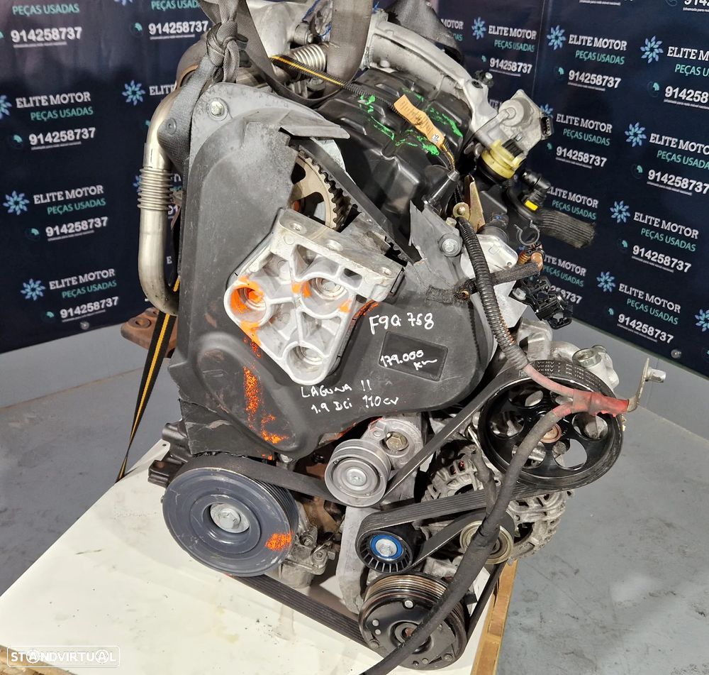 Motor usado F9Q758 RENAULT LAGUNA II 2 1.9 DCI 130CV F9Q 758 - 3