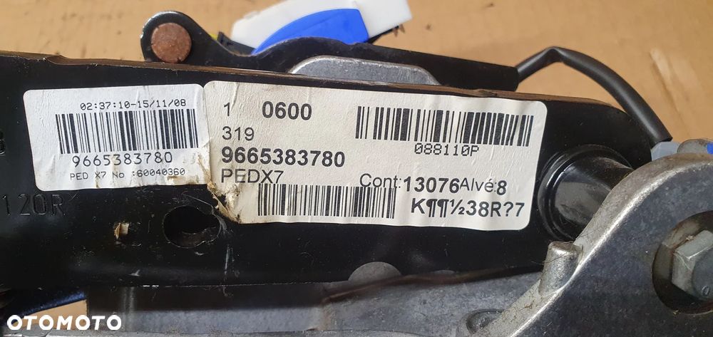 Pedały pedał hamulca sprzęgła Citroen C5 III 9665383780 - 5