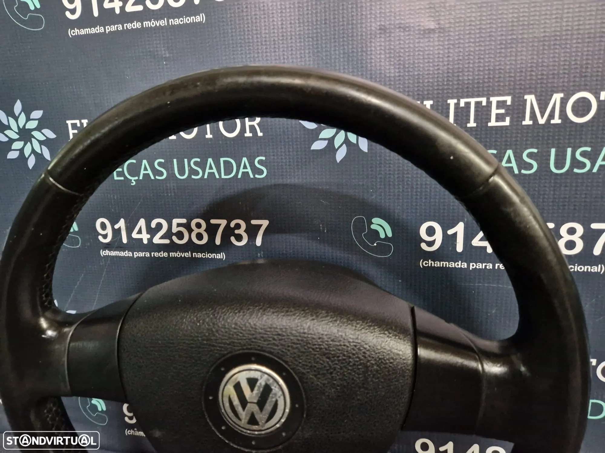 Volante usado pele com airbag VW GOLF V 5 JETTA PASSAT TOURAN CADDY - 4
