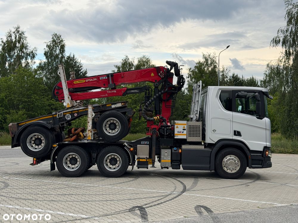 Scania 590R V8 z palfinger s270L z Niemiec od właściciela 2021/22 perfekcyjny stan do drewna drzewa dłużyce z wózkiem DOLL 6x4 ASO SCANIA KONTRAKT - 5