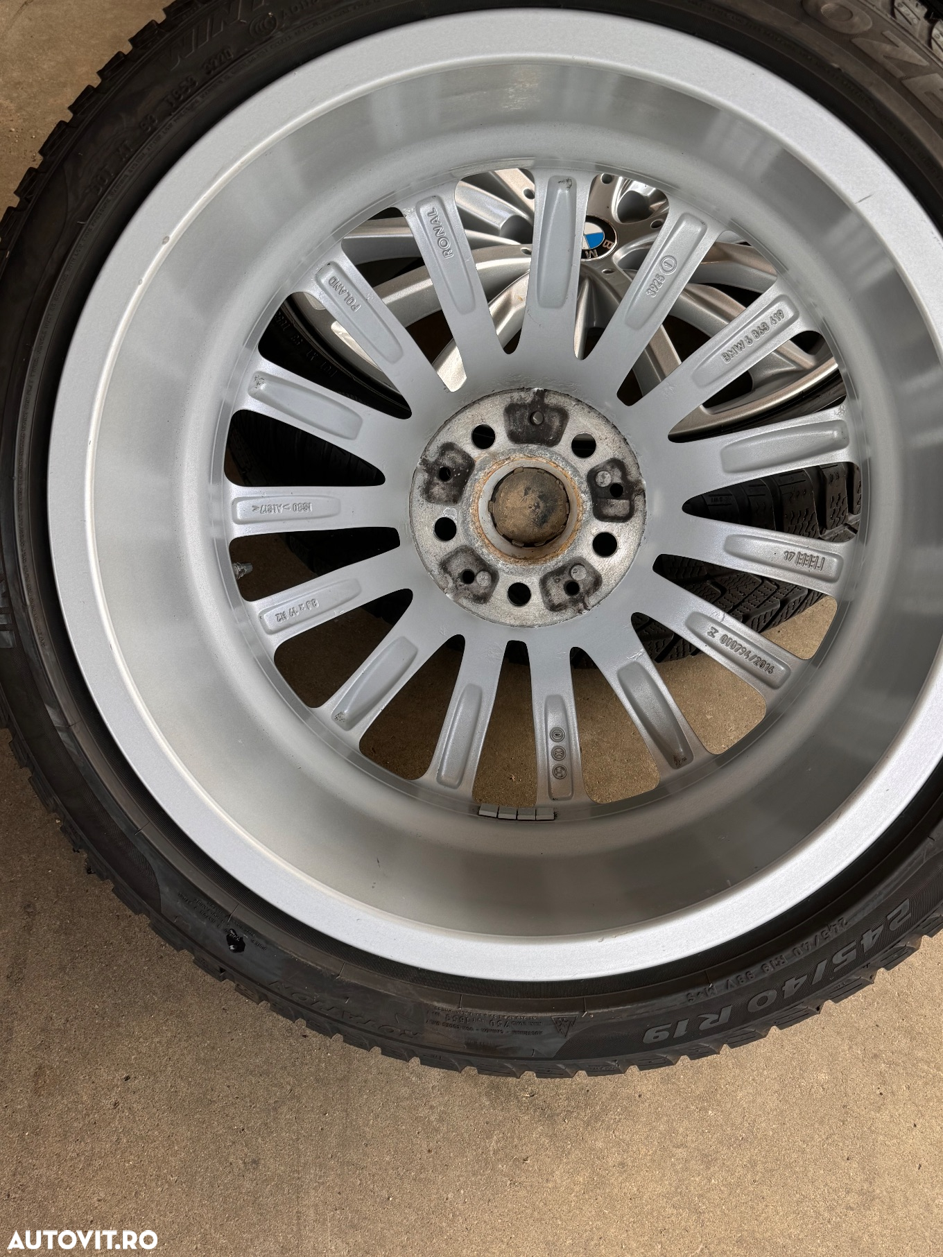 Vând jante originale BMW 5 G30-31 pe 19” cu anvelope de iarnă - 7