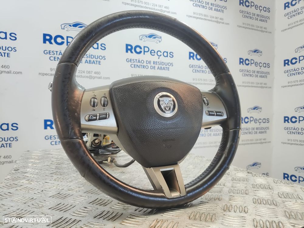 Volante Pele Patilhas Comandos Multifunções Jaguar XF 1 I X250 2007 - 2015 - 10