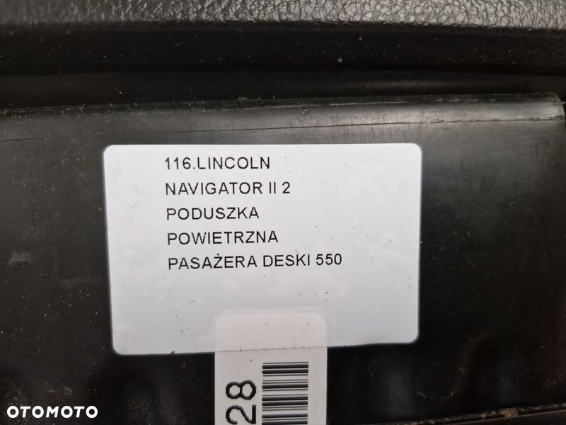 lincoln navigator 2 ii poduszka powietrzna pasażera airbag deski - 8