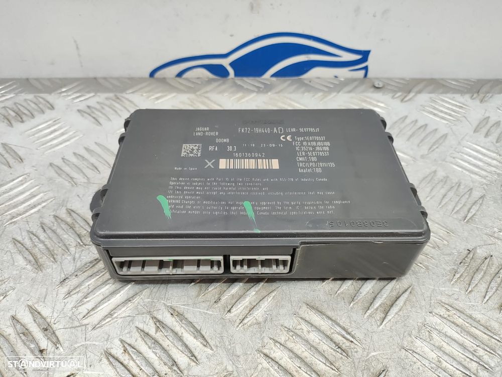 Módulo Controlo Entrada Sem Chave Keyless Original Jaguar XE X760 FK7219H440AD - 5