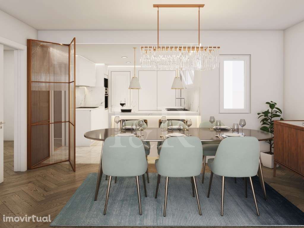 Apartamento T3 com varanda e estacionamento nas Avenidas Novas - Grande imagem: 2/22