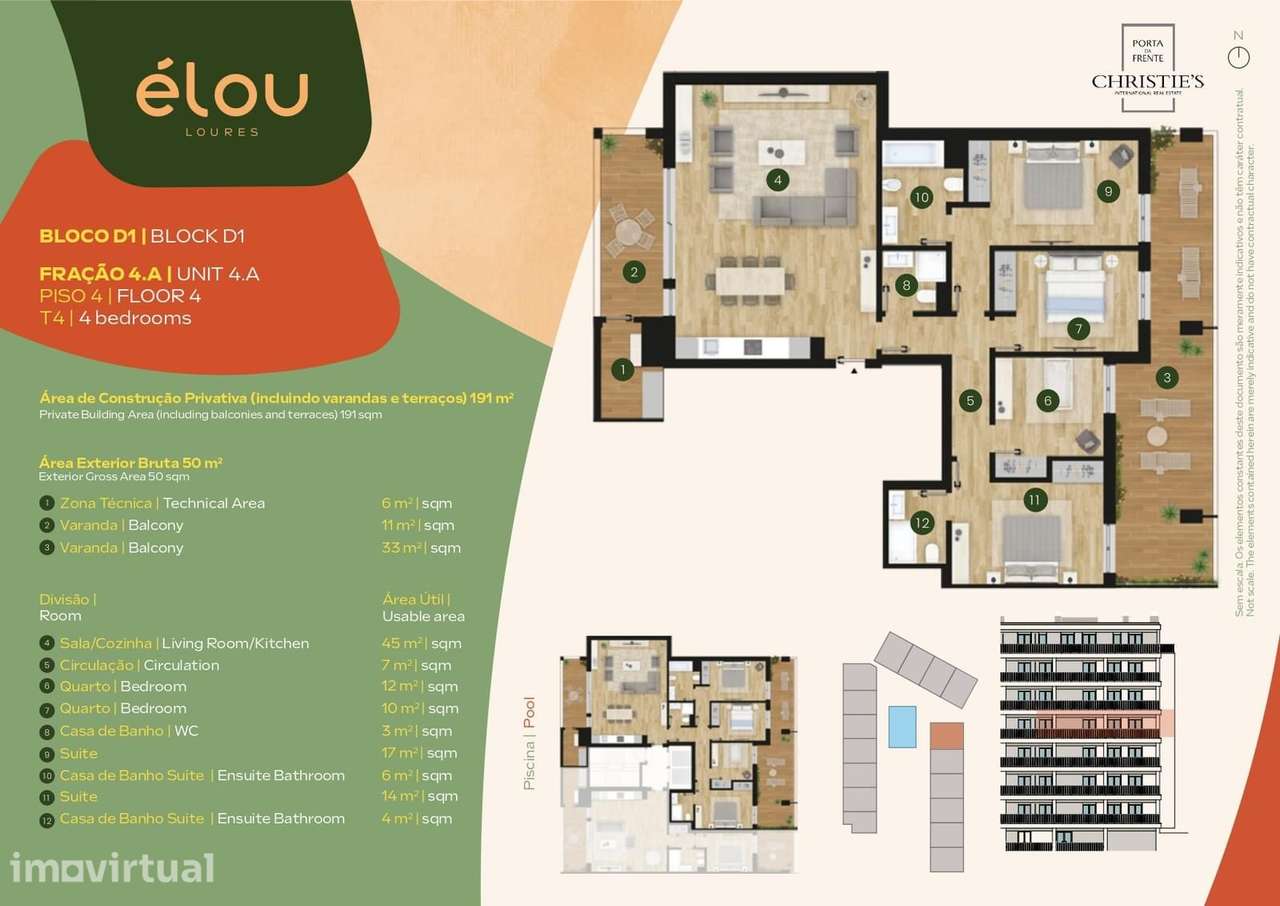Apartamento T4 com piscina, Loures - Grande imagem: 5/23