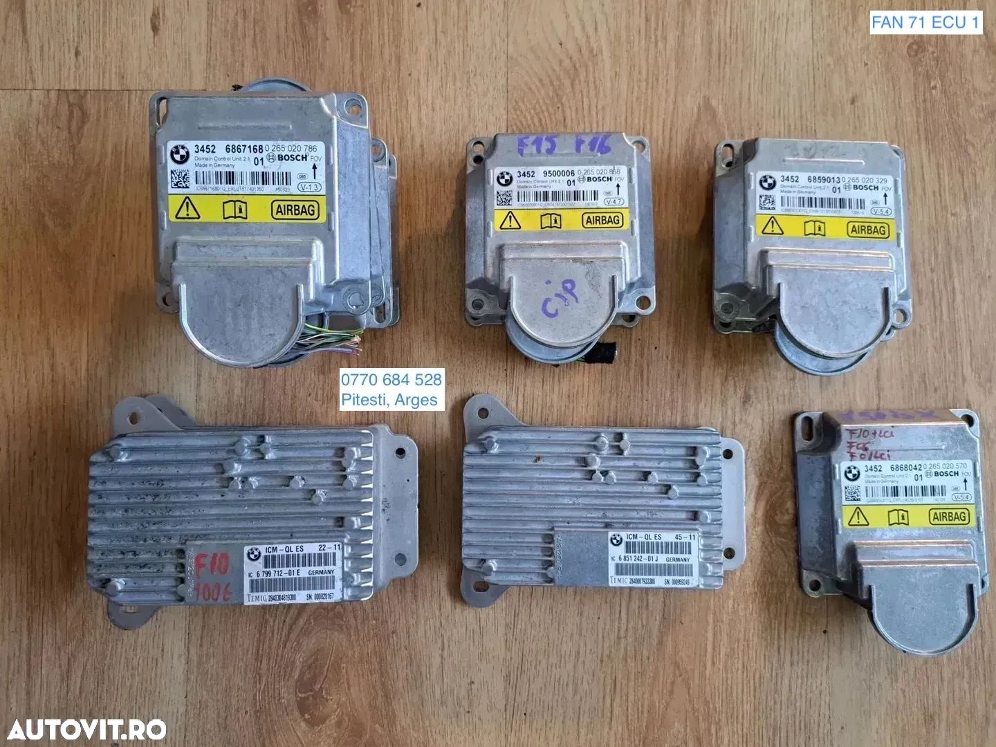 Calculator modul ECU airbag ICM bmw F20 f22 f30 f32 f25 f26 f15 f16 f86 f07 f02+lci - 1