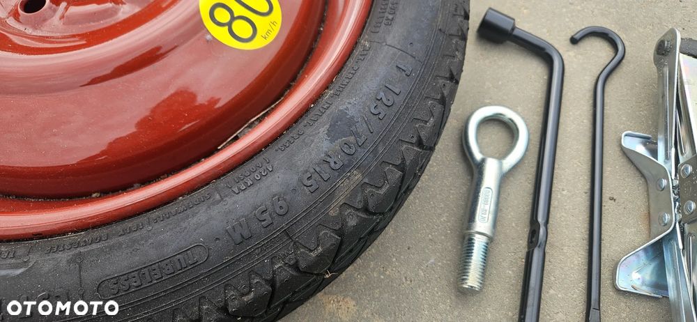 Koło dojazdowe dojazdówka lewarek ucho klucz Suzuki Splash Opel Agila B 2011r Continental 125/70R15 - 4